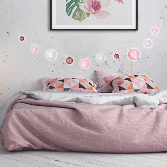 Home Deco Light Guirnalda Luz 10 Led Rosa, Bolas Variadas D.4-10cm, Decoración Hogar 3 Home Deco Light Guirnalda Luz 10 Led Rosa, Bolas Variadas D.4-10cm, Decoración Hogar 3