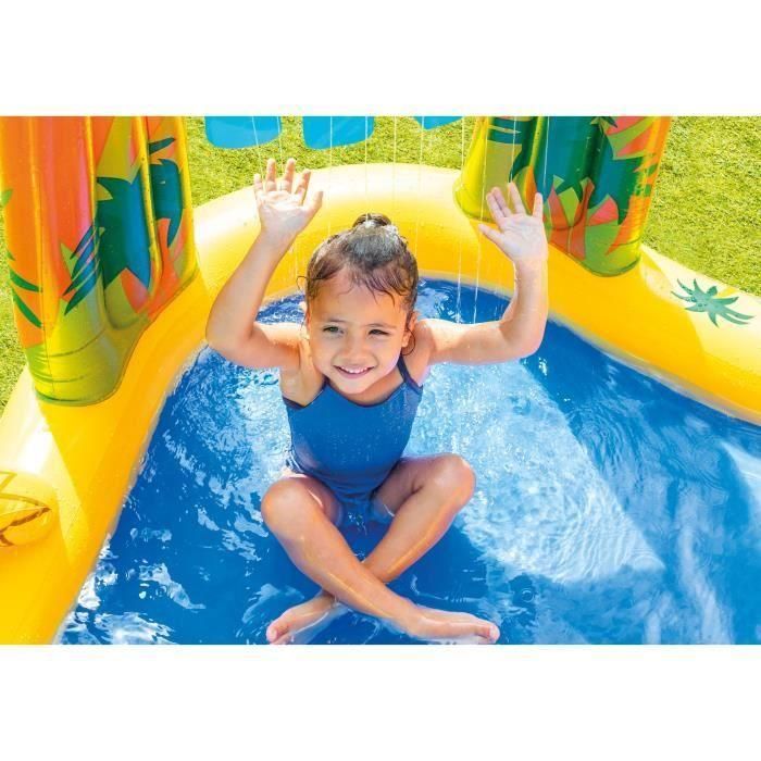 Intex 57444 Centro de Juegos Hinchable Dinosaurio con Tobogán, Piscina Infantil Acolchada para Niños +2 años 2 Intex 57444 Centro de Juegos Hinchable Dinosaurio con Tobogán, Piscina Infantil Acolchada para Niños +2 años 2