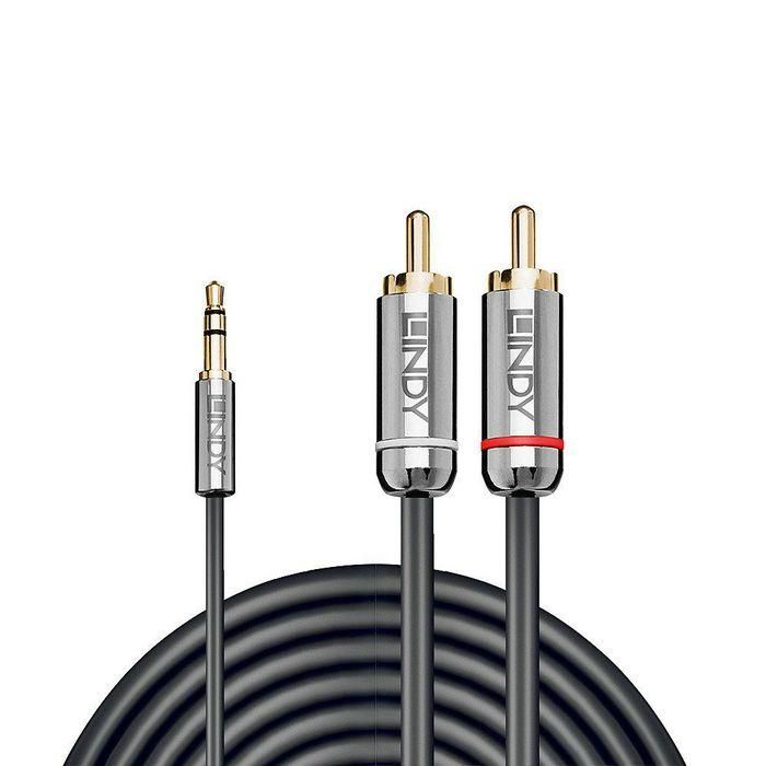 Lindy 1m 3.5mm to Phono Audio Cable, Cromo Line 1 Lindy 1m 3.5mm to Phono Audio Cable, Cromo Line 1