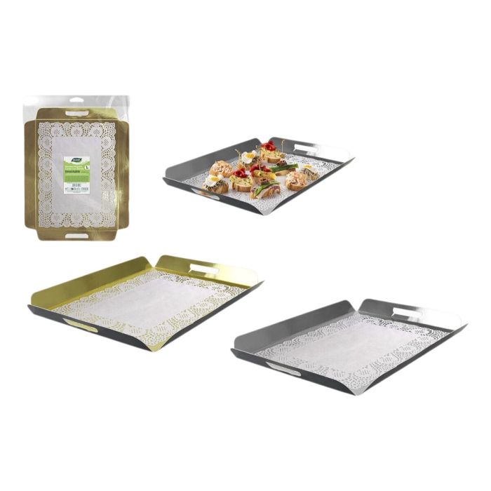 Bandeja de Aperitivos Algon 29 x 39 cm (36 Unidades) 1 Bandeja de Aperitivos Algon 29 x 39 cm (36 Unidades) 1