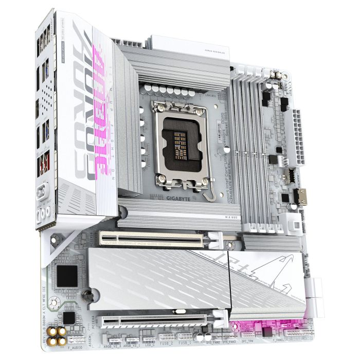 Gigabyte B860M AORUS ELITE WF6E ICE Placa base Intel B860 LGA 1851 DDR5 Wi-Fi 6E Micro ATX