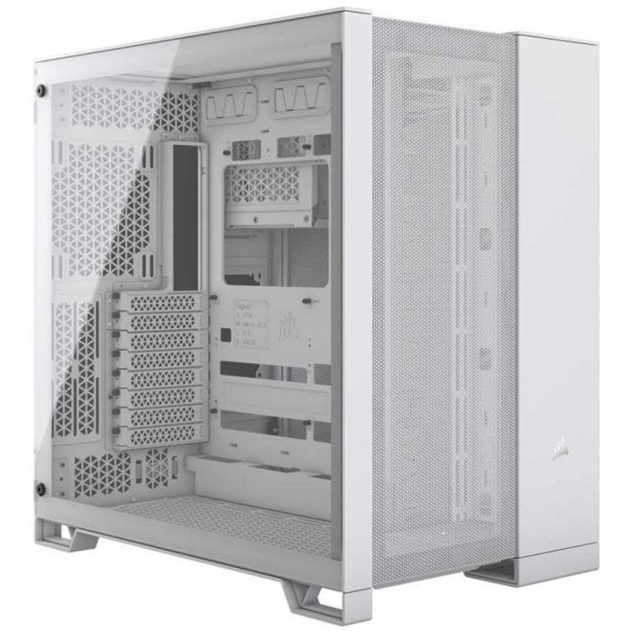 Corsair 6500D AIRFLOW Caja de PC MID-TOWER Blanca CC-9011260-WW - Flujo de Aire Excepcional, Diseño de Cámara Doble