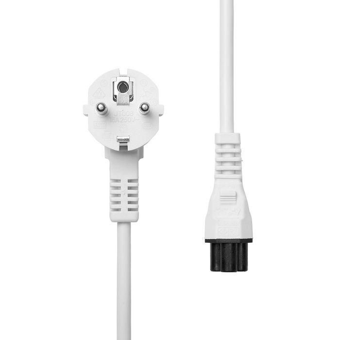 ProXtend Power Cord Schuko Angled to C5 1M White ProXtend Power Cord Schuko Angled to C5 1M White