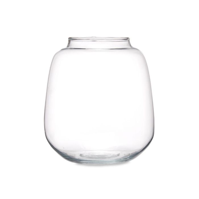 Jarrón de Cristal Ancho Pequeño Giftdecor 18x21x18 cm - Vidrio Transparente (4 Unidades) 2 Jarrón de Cristal Ancho Pequeño Giftdecor 18x21x18 cm - Vidrio Transparente (4 Unidades) 2