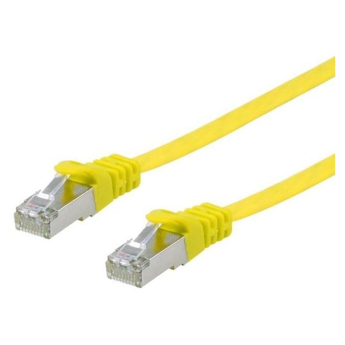 Equip Patchkabel Cat6A U/FTP 2xRJ45 3.00m gelb Flach LSZH Polybeutel