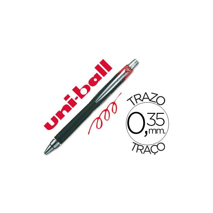 Uniball Rollerball Jetstream Sxn-210 Retráctil 1.0 mm Rojo Caja 12 Ud