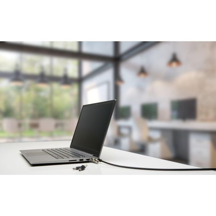 Kensington Candado para Portátil NanoSaver Keyed con Llave, Cable de Acero al Carbono de 1.8m, Negro 2