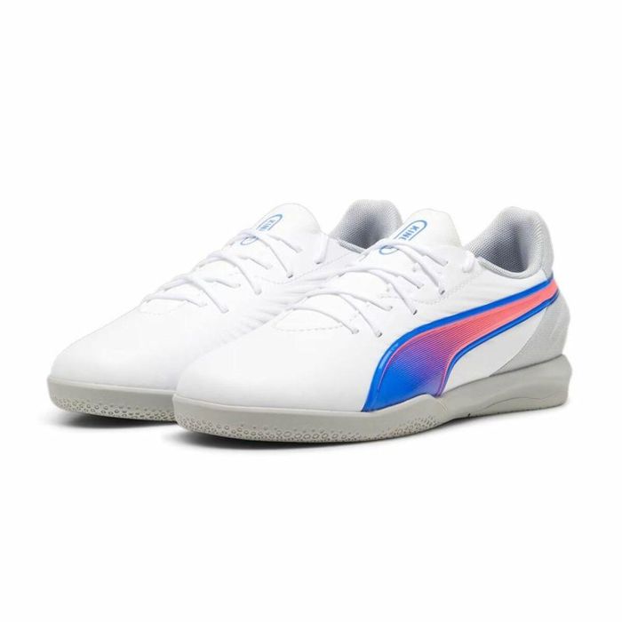 Zapatillas de Fútbol Sala para Niños Puma King Match It Blanco 3