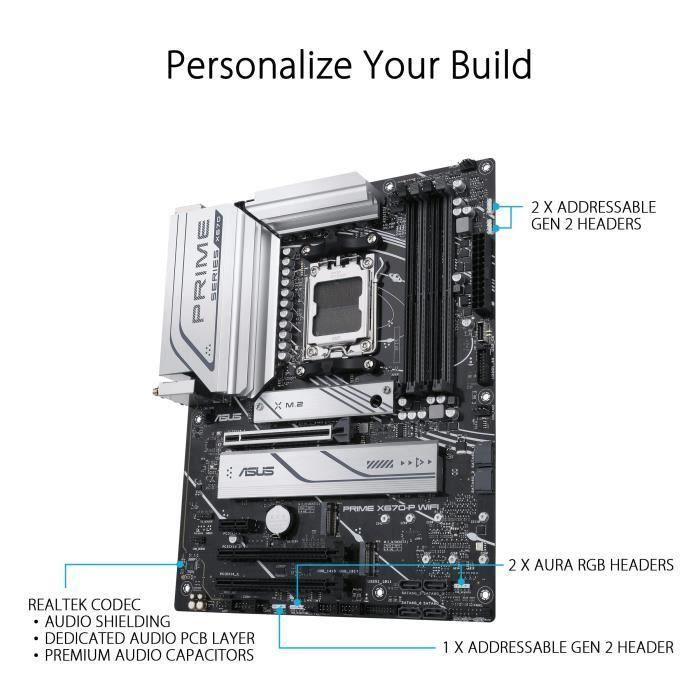 Asus Prime X670-P Wifi Mother Socket AMD X670 3 Asus Prime X670-P Wifi Mother Socket AMD X670 3