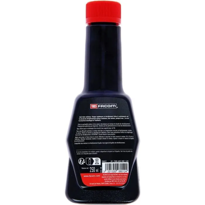 Facom Radiador Antifugas 250 ml - Detiene fugas de refrigerante y previene sobrecalentamiento
