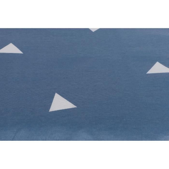 Juego de cama - 1 funda nórdica 220x240 cm + 2 fundas de almohada 60x60 cm - 65% algodón, 35% poliéster - Azul 3 Juego de cama - 1 funda nórdica 220x240 cm + 2 fundas de almohada 60x60 cm - 65% algodón, 35% poliéster - Azul 3