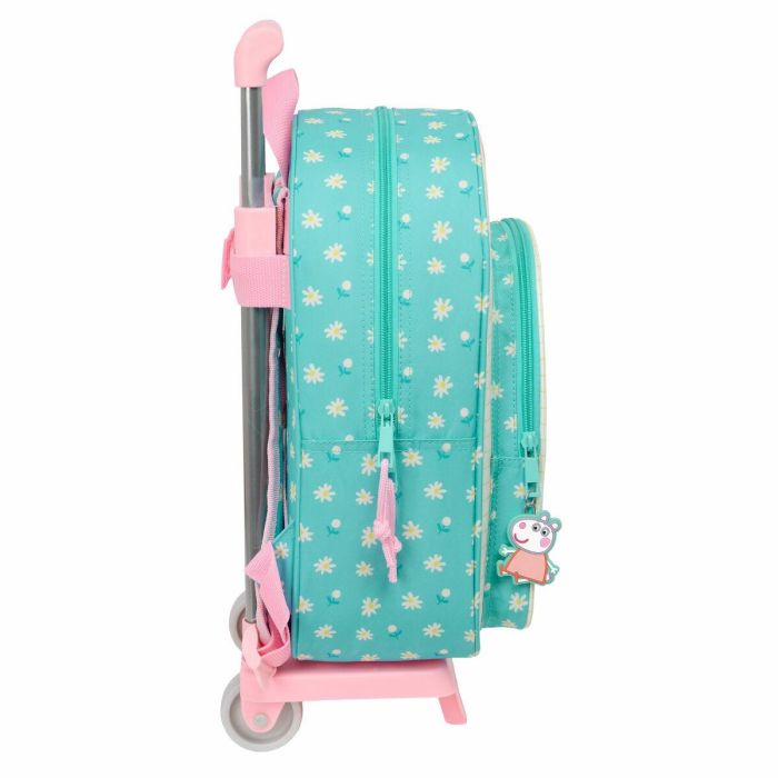 Mochila Escolar con Ruedas Peppa Pig Pretty flowers Amarillo Menta 26 x 11 x 67 cm 26 x 34 x 11 cm 1 Mochila Escolar con Ruedas Peppa Pig Pretty flowers Amarillo Menta 26 x 11 x 67 cm 26 x 34 x 11 cm 1