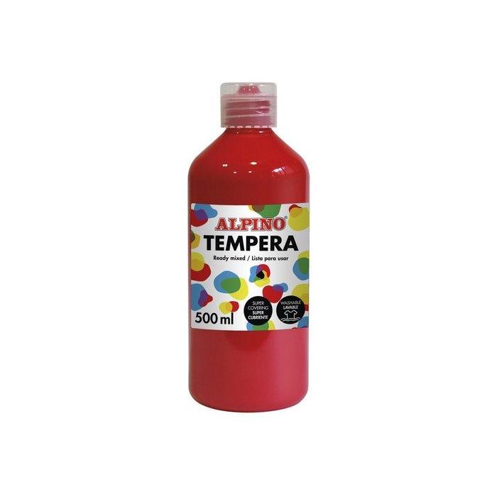 Tempera Alpino Liquida 500 Ml (Botella) Rojo