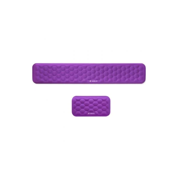 Subblim Pack Reposamuñecas Ergo AirPadding Viscoelástico Transpirable para Teclado y Ratón Morado SUBMP-04E012