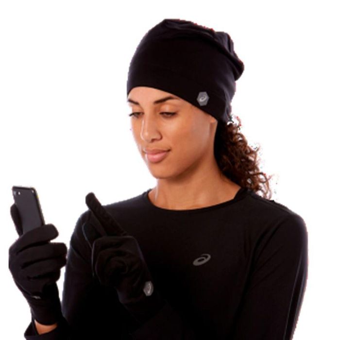Gorro y Guantes Asics ASOCS Negro Running 35 1