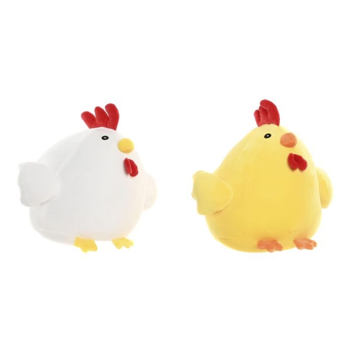 Peluche Kids DKD Home Decor Blanco Amarillo 30 x 25 x 25 cm (6 Unidades) 0 Peluche Kids DKD Home Decor Blanco Amarillo 30 x 25 x 25 cm (6 Unidades) 0