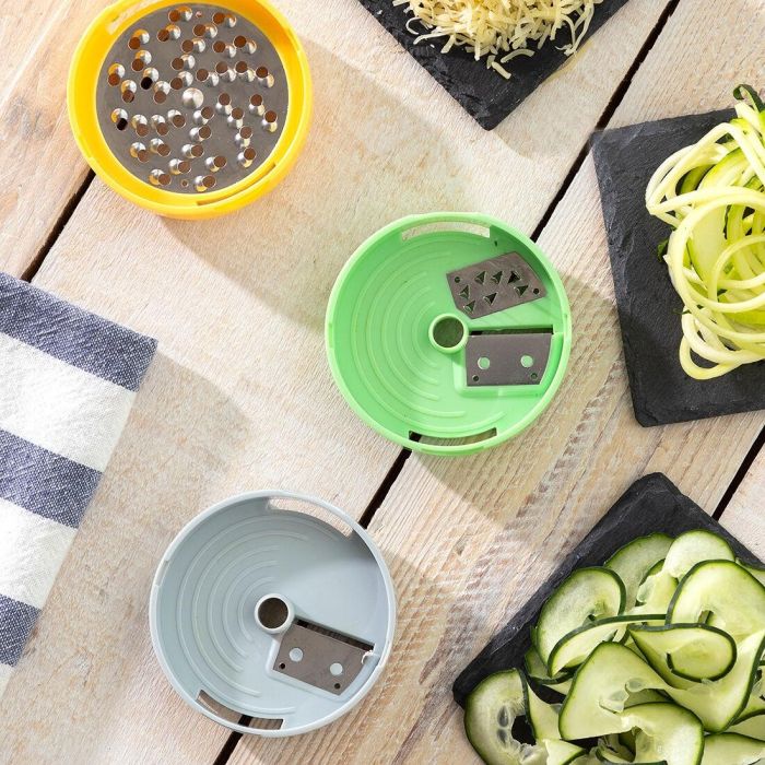 Cortador de Verduras en Espiral y Rallador con Recetas Vigizer InnovaGoods 11