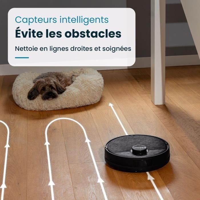EZIclean I-BOT Z6 MAX - Robot aspirador y trapeador conectado 150 min - 2 kPa - 0,43 L - Negro 4 EZIclean I-BOT Z6 MAX - Robot aspirador y trapeador conectado 150 min - 2 kPa - 0,43 L - Negro 4