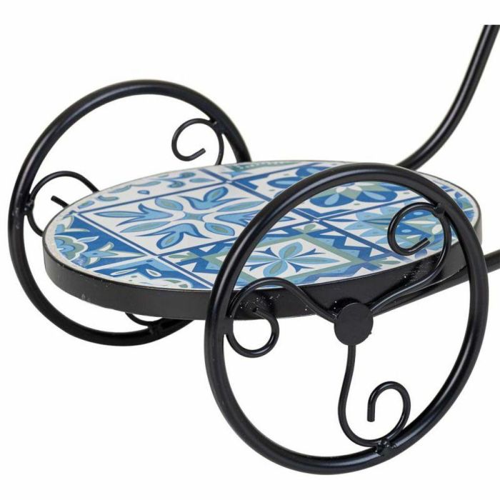 Soporte para Maceta Alexandra House Living Negro Hierro Azulejo Bicicleta 26 x 43 x 67 cm 2