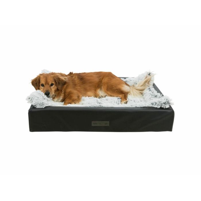 Alfombra para perros Trixie Blanco Negro Gris Felpa 75 × 55 cm 2