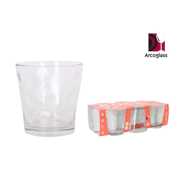 La Mediterranea Set de 6 Vasos Rock Diamants de 290 cc - Conjunto de vasos de diseño para bebidas (6 Cajas)