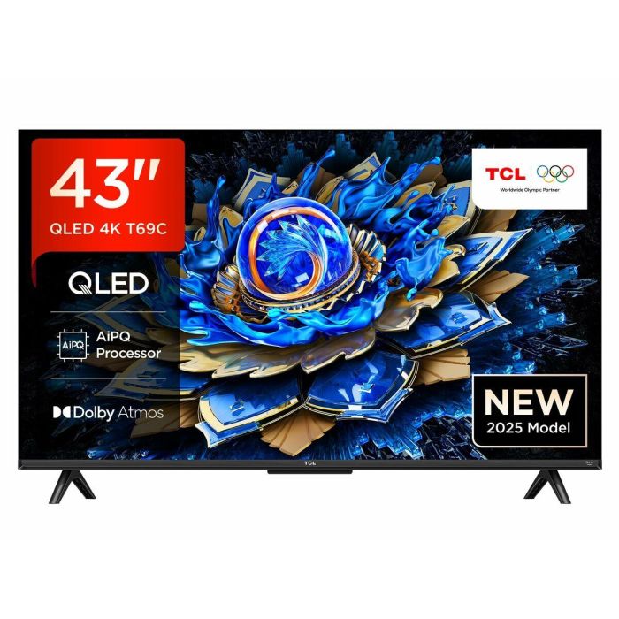 TCL 43T69C TCL5901292528812 Televisor QLED 43 pulgadas (109 cm) 4K UHD 3840x2160 HDR10+ Android TV 3xHDMI 2.1 Wi-Fi 0 TCL 43T69C TCL5901292528812 Televisor QLED 43 pulgadas (109 cm) 4K UHD 3840x2160 HDR10+ Android TV 3xHDMI 2.1 Wi-Fi 0