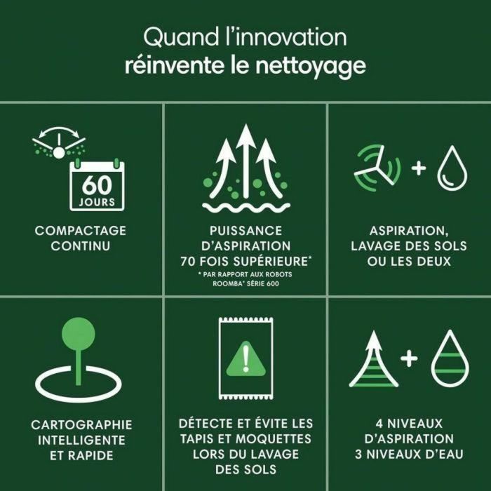 iRobot Roomba 205 Robot Aspirador Compactador de Residuos hasta 60 J con LiDAR 3