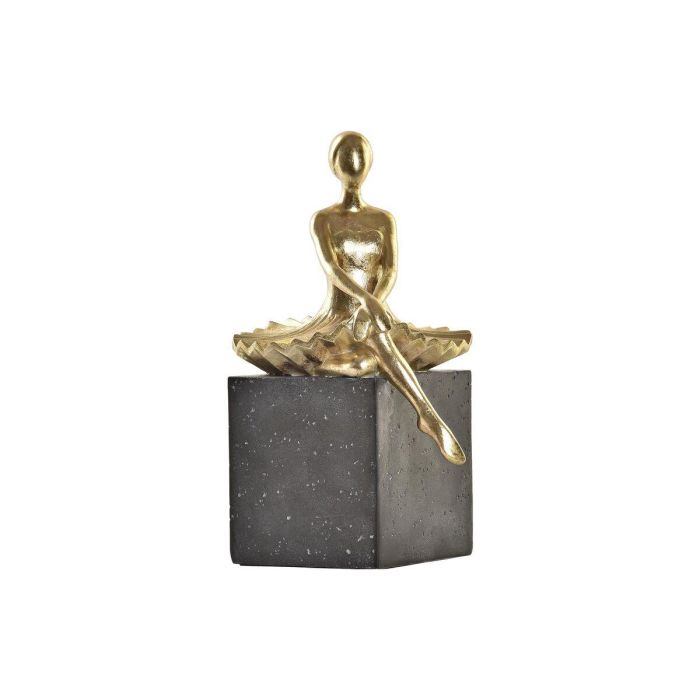 Figura Glam DKD Home Decor Dorado Gris Oscuro 23 x 32 x 21.5 cm