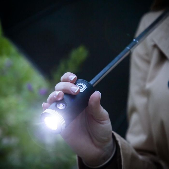 Paraguas de Cierre Inverso Plegable con LED Folbrella InnovaGoods 12 Paraguas de Cierre Inverso Plegable con LED Folbrella InnovaGoods 12