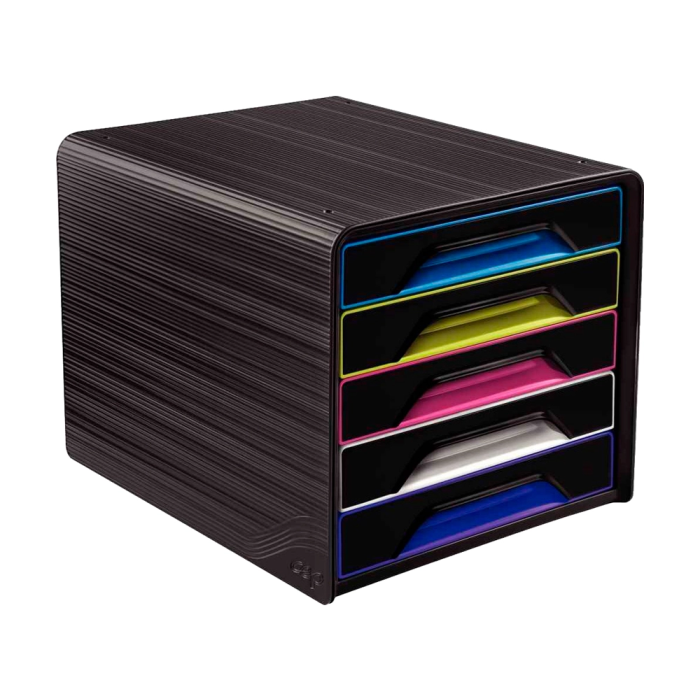 Modulo Cep 7-111G Smoove 5 Cajones Negro/Surtidos 1