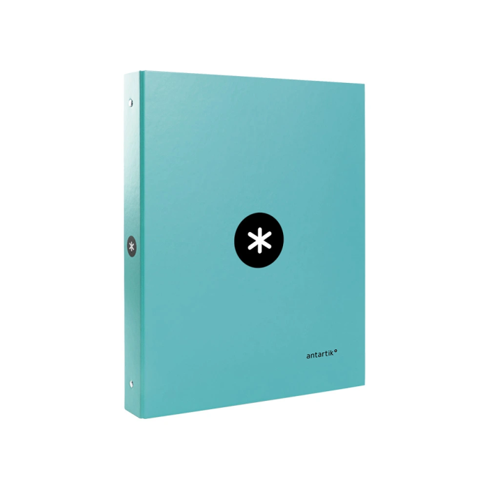 Antartik Carpeta de Anillas A4 Forrada 4 Anillas 25 mm Redondas Color Menta 2