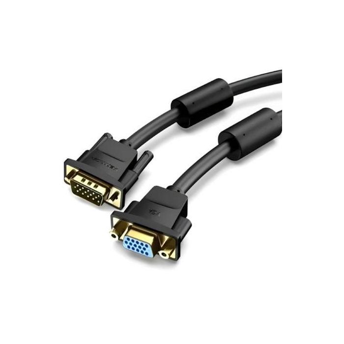 Cable Alargador SVGA Vention DAGBI/ VGA Macho - VGA Hembra/ 3m/ Negro Cable Alargador SVGA Vention DAGBI/ VGA Macho - VGA Hembra/ 3m/ Negro