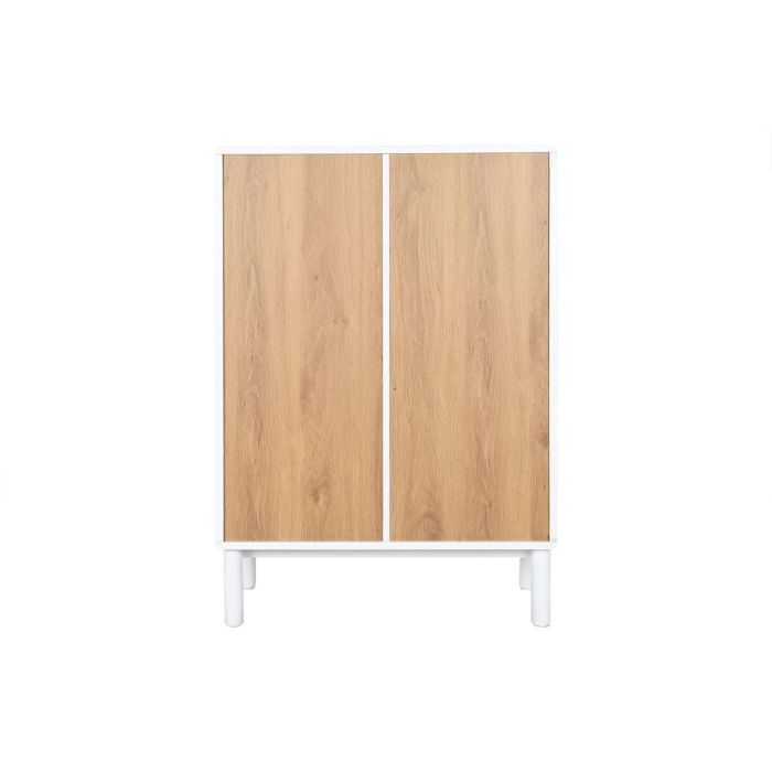 Cajonera Home ESPRIT Blanco Natural Polipropileno Madera MDF 80 x 40 x 117 cm 2