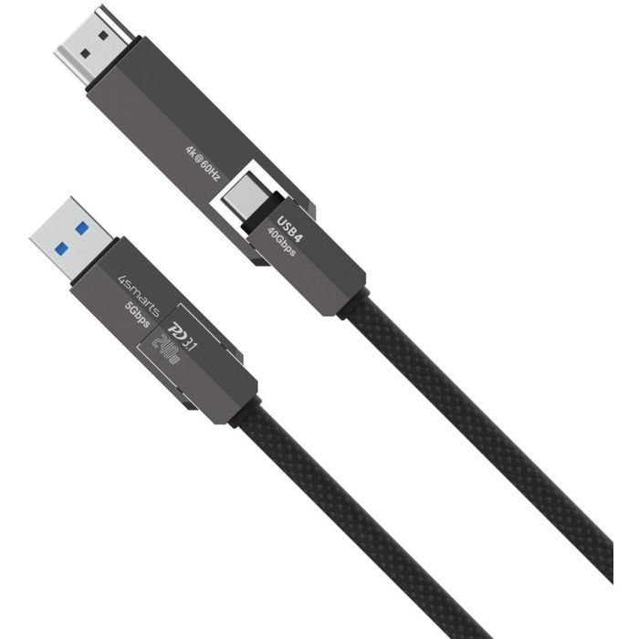 4smarts USB4 HDMI Kabel ComboCord 240W 1.5m 4