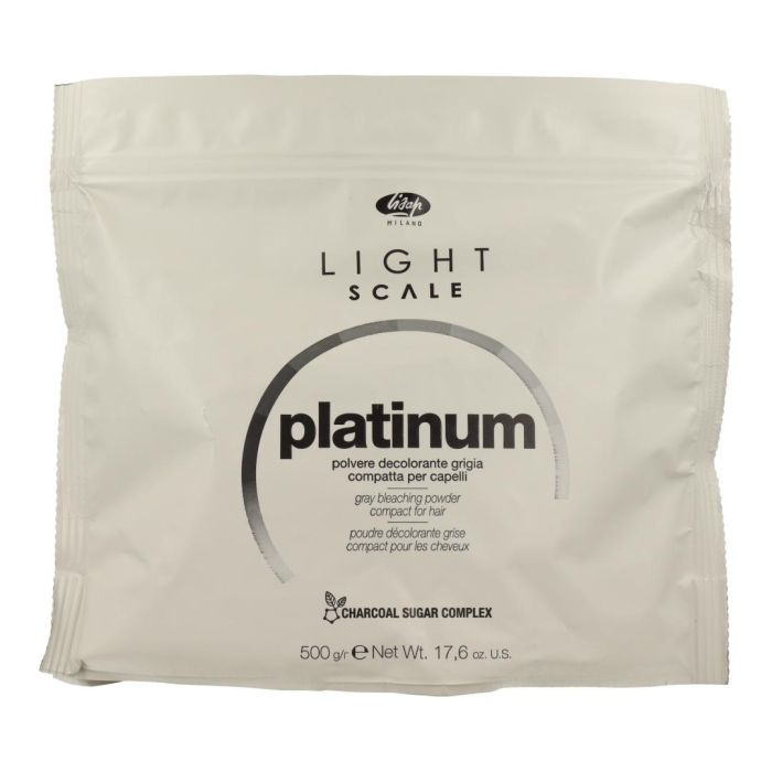 Lisap Light Scale Platinum Bleach Powder Gris 500g - Polvo Decolorante de Alto Rendimiento