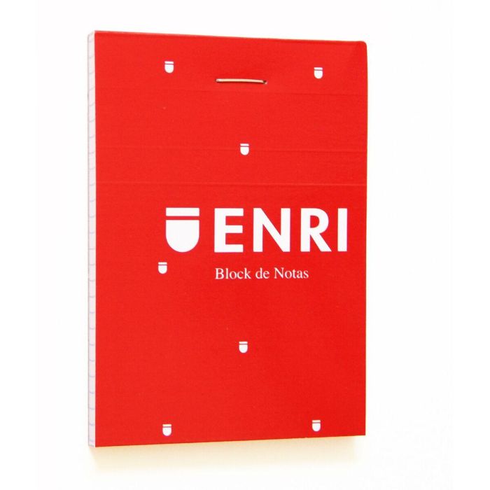 Bloc de Notas ENRI Rojo A7 80 Hojas 4 mm (10 Unidades) 2 Bloc de Notas ENRI Rojo A7 80 Hojas 4 mm (10 Unidades) 2