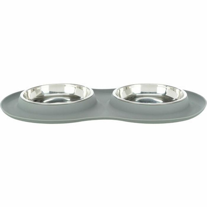 Comedero para Perro Trixie Gris Acero Inoxidable Ø 16 cm Doble 2 × 0,3 L 47 × 3 × 26 CM 7 Comedero para Perro Trixie Gris Acero Inoxidable Ø 16 cm Doble 2 × 0,3 L 47 × 3 × 26 CM 7