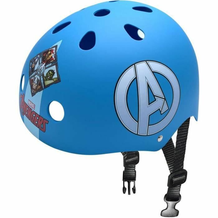 Stamp Casco Multi-Deporte AVENGERS para Skate, Bicicleta, Patines y Scooter - Talla Ajustable 54-60 cm