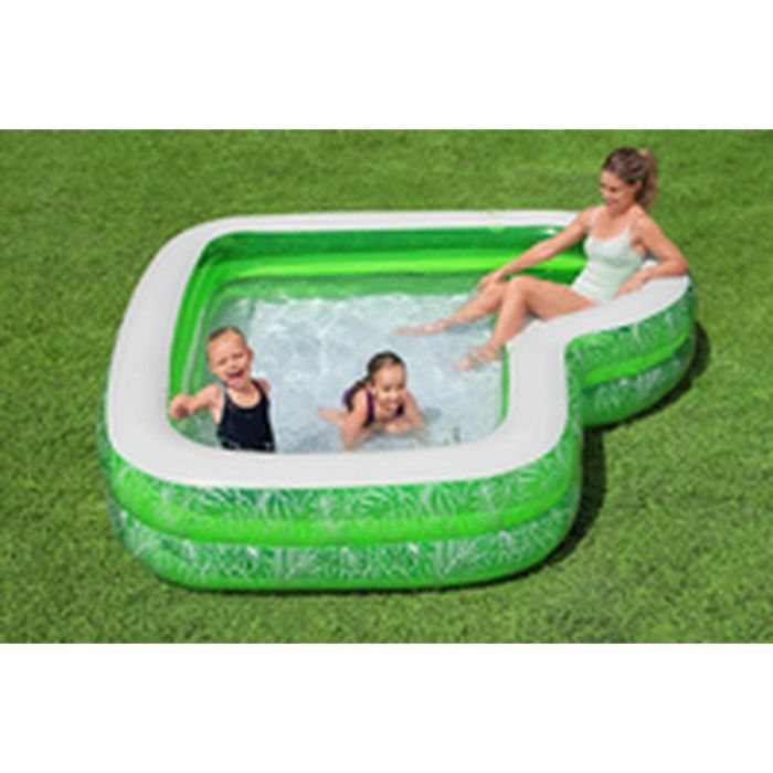 Bestway Piscina Hinchable 2 Camaras Tropical 231x231x51 cm +6 Años Jardin 54336 14