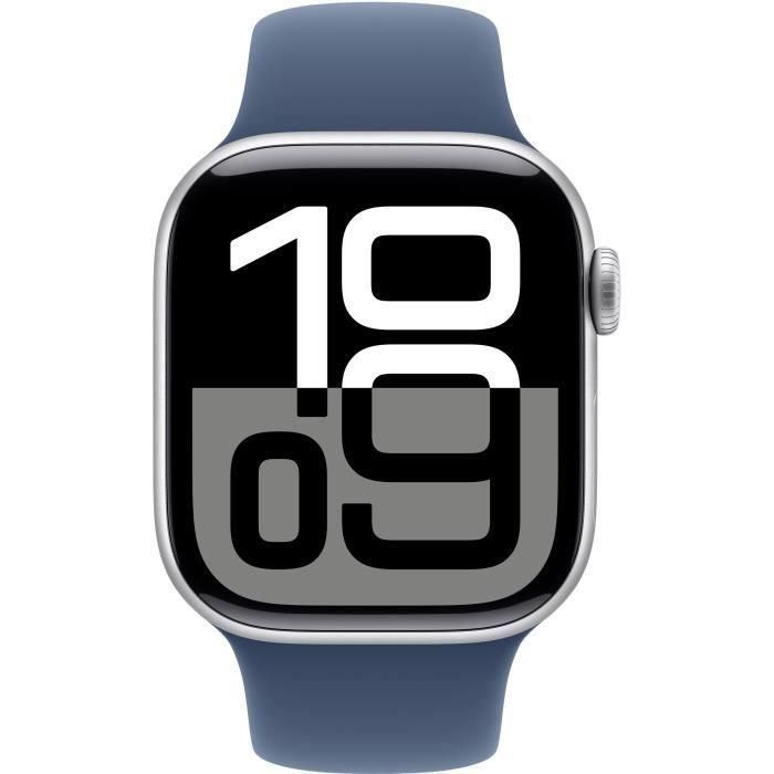 Apple Watch Series 10 GPS 42 mm Caja de aluminio plateada Correa deportiva vaquera Talla M/L 1 Apple Watch Series 10 GPS 42 mm Caja de aluminio plateada Correa deportiva vaquera Talla M/L 1