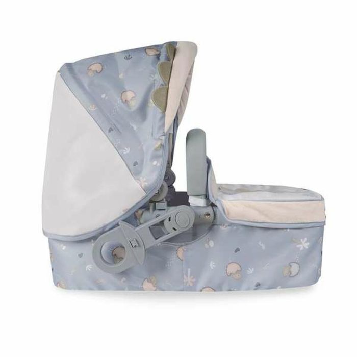 Coche de muñeca 3x1 plegable coco con mochila para muñecas de hasta 48 cm 41x62x70 cm 5