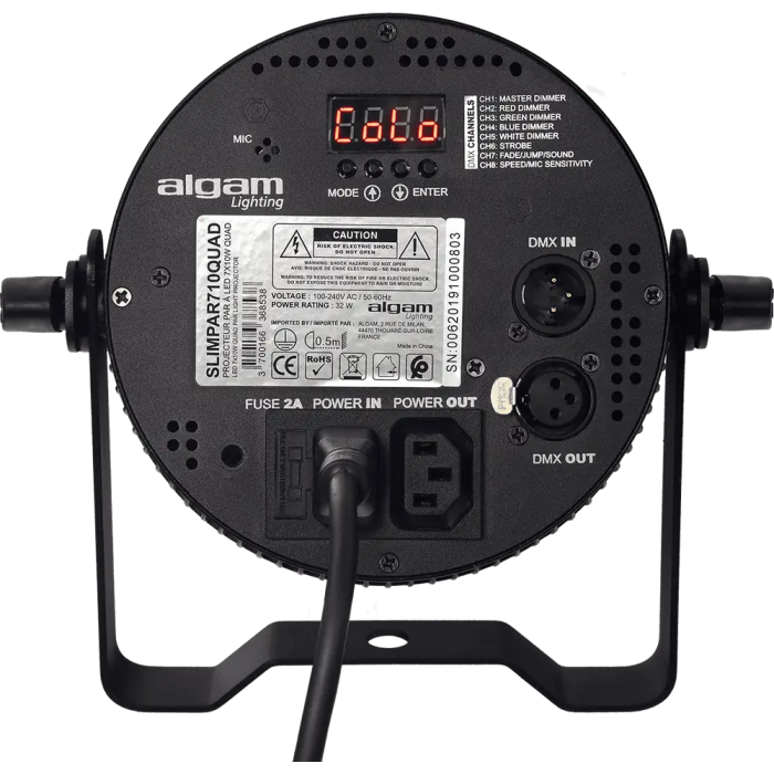 Algamlight Foco Proyector Led 7x10W 4-En-1 RGBW Slim 3 Algamlight Foco Proyector Led 7x10W 4-En-1 RGBW Slim 3
