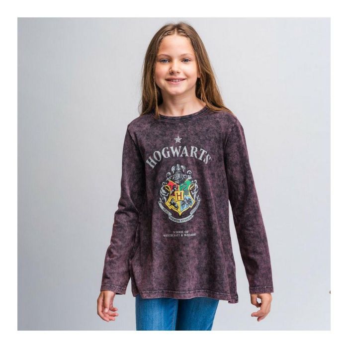 Camiseta de Manga Larga Niño Harry Potter Gris Gris oscuro 3