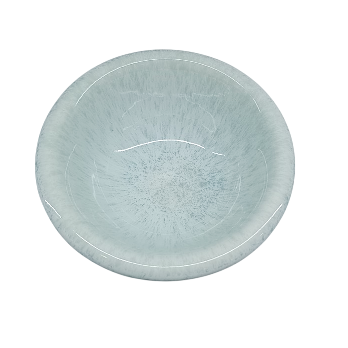 DKD Home Decor Plato Hondo Moderno Gres Esmaltado Azul Celeste 18.6x7.5x18.6 cm (6 Unidades) Apto Microondas y Lavavajillas