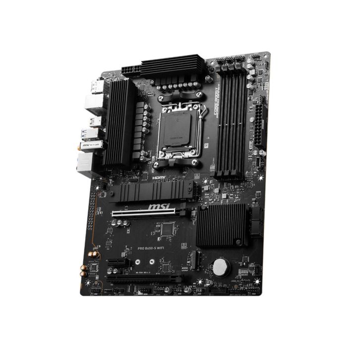 MSI PRO B650-S WiFi Placa Base ATX para AMD Ryzen 7000 Series, Zócalo AM5, Chipset B650, DDR5, Wi-Fi 6E, 2.5 Gigabit Ethernet 2