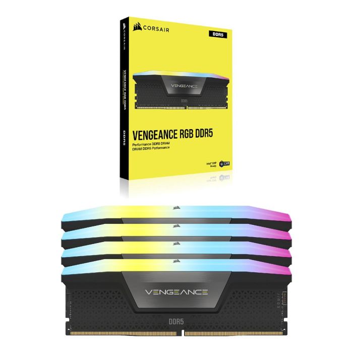 Corsair CMH192GX5M4B5200C38 Kit de Memoria RAM DDR5 192GB (4x48GB) 5200MHz CL38 Vengeance RGB para PC con Intel XMP 1