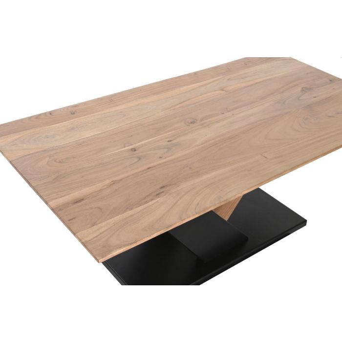 DKD Home Decor Mesa Centro Moderno Acacia Metal 115 x 60 x 45 cm 1