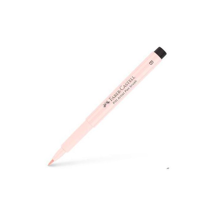 Faber Castell Rotulador Pitt Artist Pen Brush, Punta Pincel Rosa Palo, Tinta Pigmentada Permanente, 10 Unidades (10 Unidades)