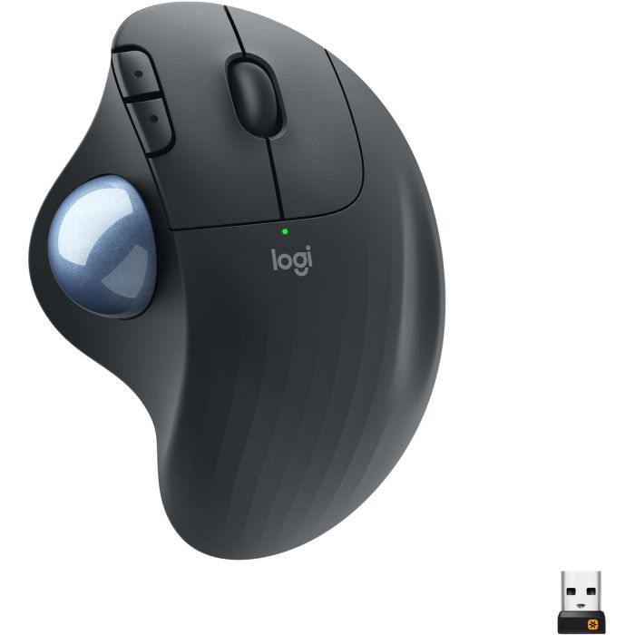 Logitech M575 ERGO Wireless Trackball - Ratón Ergonómico Inalámbrico Graphite