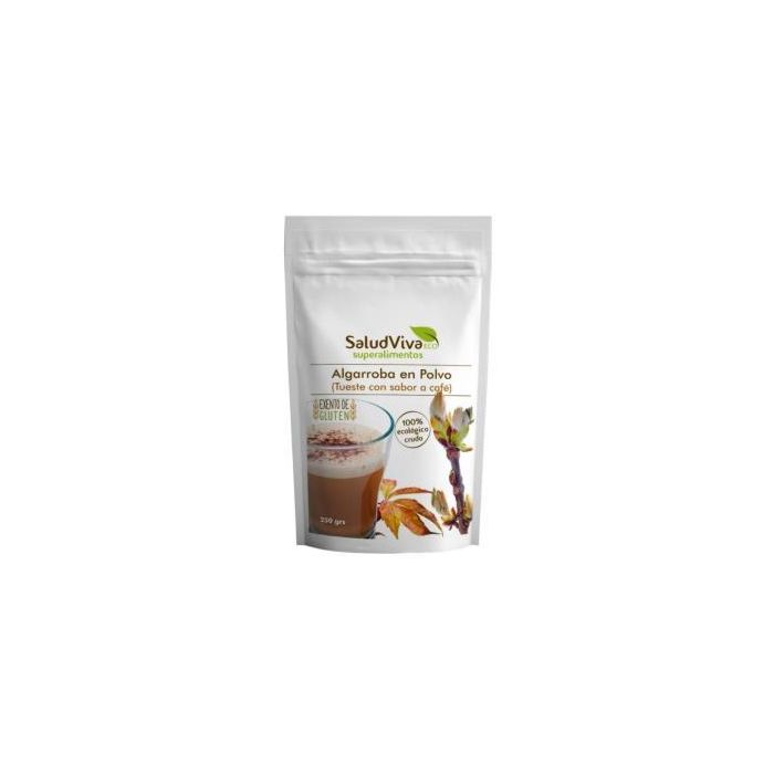 SALUD VIVA Café de Algarroba 250g Ecológico Sin Gluten Sin Azúcar Añadido Vegano, Tostado Lento, Sin Cafeína